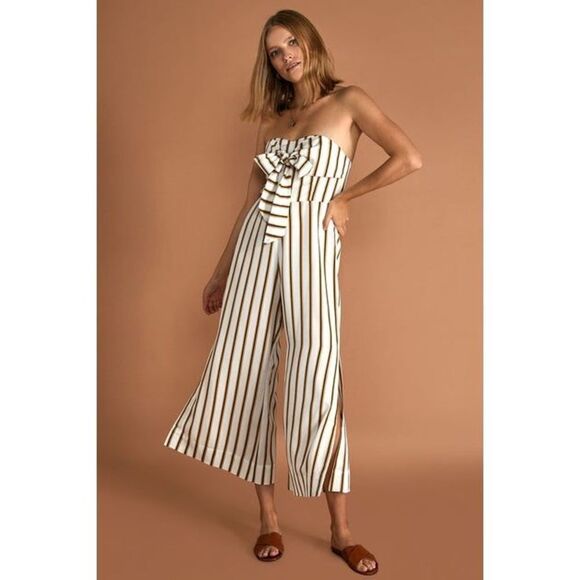 Sancia the praia strapless front bow jumpsuit - Picture 1 of 6